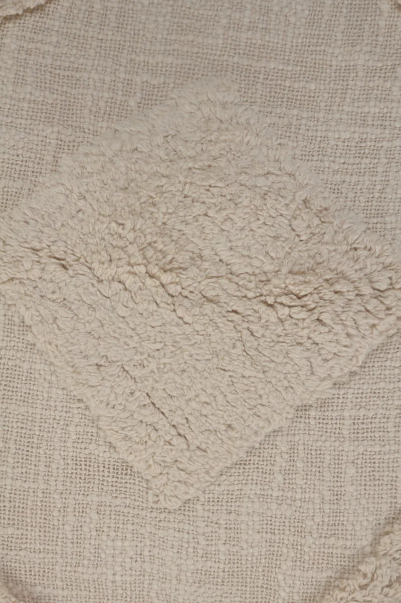 Throw Pillow, Textured Cotton