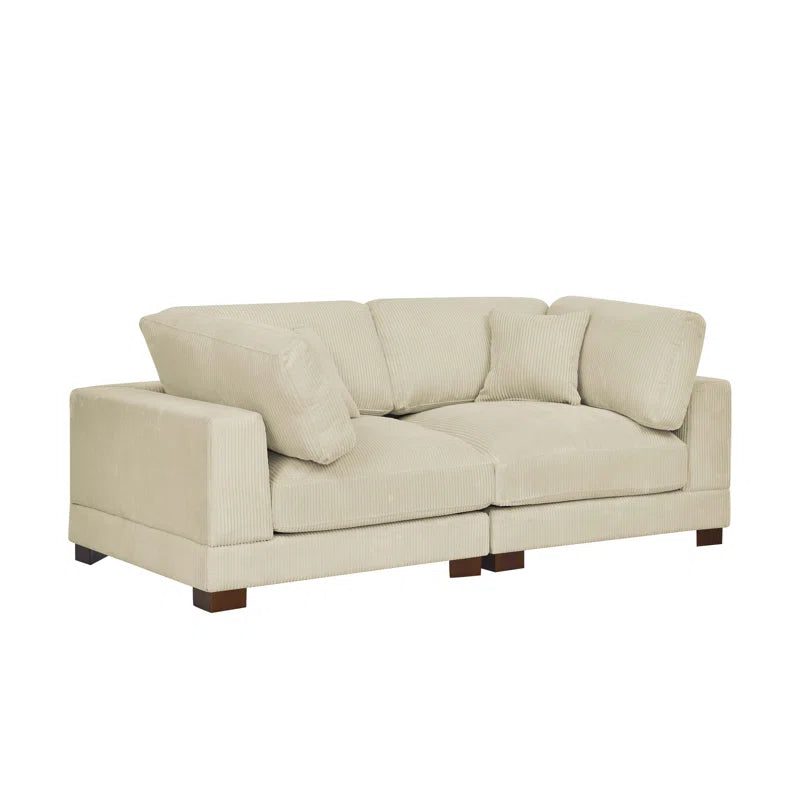 Annalissa 80'' Corduroy Loveseat