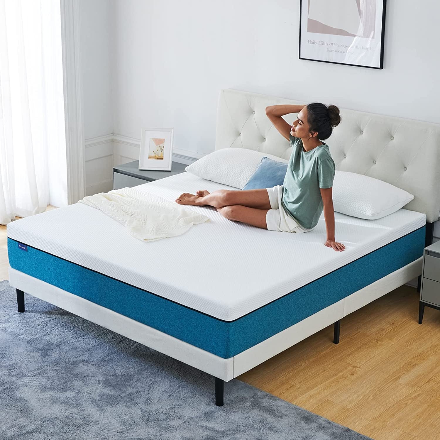 King Mattress 12 Inch Memory Foam Mattress Fiberglass Free, Breathable and Supportive, Pressure Relief and Comfortable Rest -  76"*80"*12"