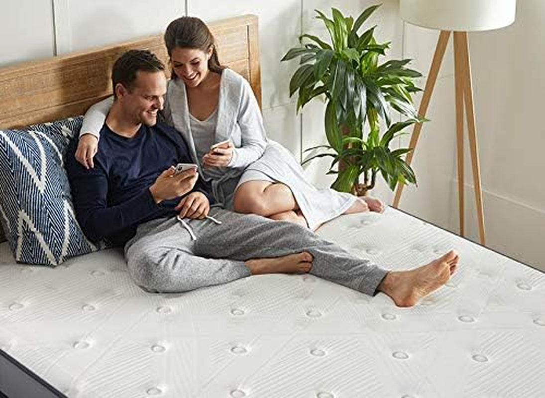 10 Inch Twin Mattress, Twin Size Hybrid Mattress Built in Pocketed Coils and Gel Memory Foam Layer, Low Motion Transfer & Breathable Twin Mattress in a Box