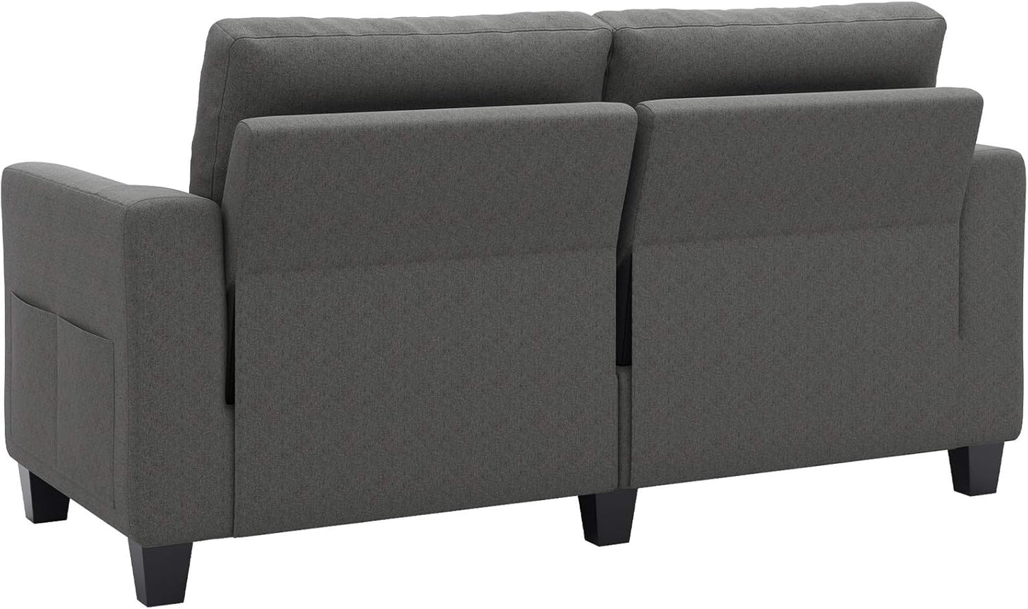 Loveseat Couch Grey Loveseat for Small Spaces