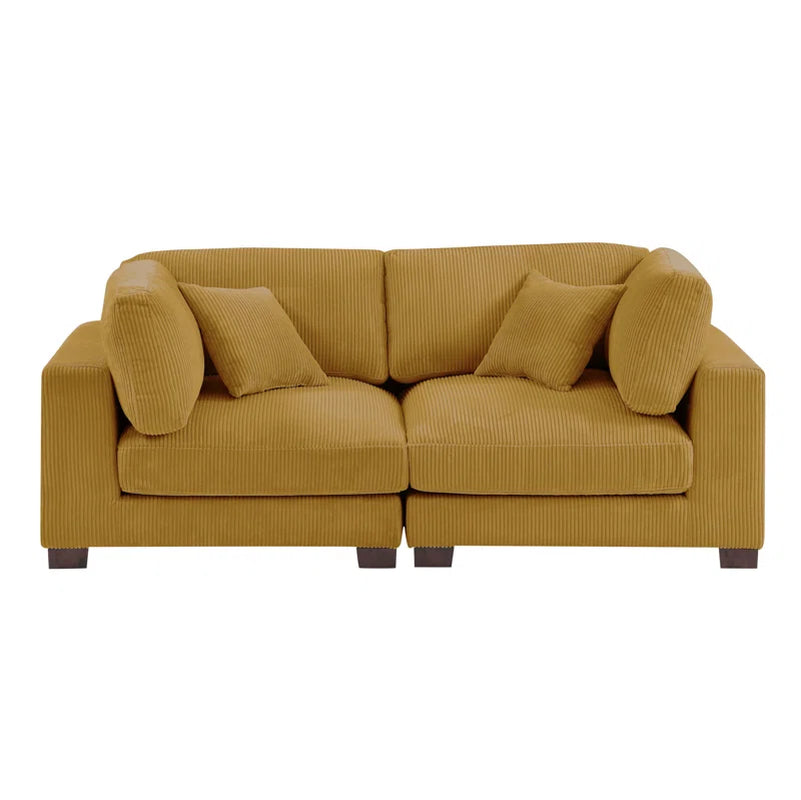 Annalissa 80'' Corduroy Loveseat