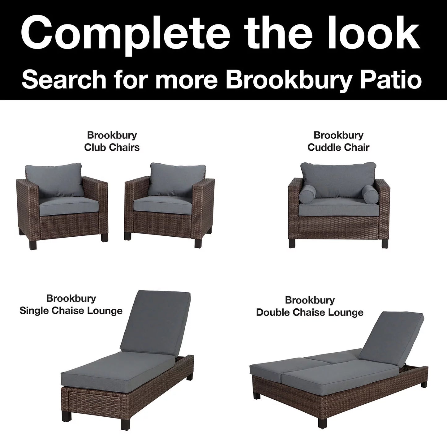 Brookbury Outdoor Loveseat - Gray