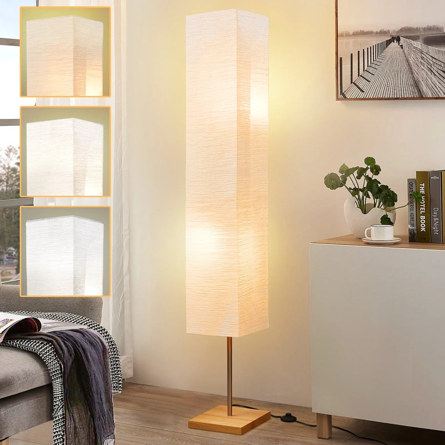 65" Floor Lamp, 3 Way Dimmable Led Floor Lamp