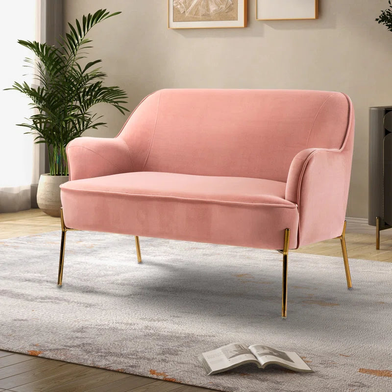 Cleo 43'' Velvet Loveseat