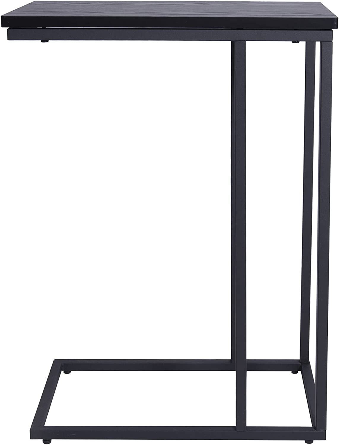 Side Table, Sturdy Metal Frame for Living Room, Easy Assembly, Modern, Black