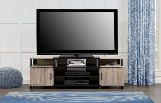 Carson XL Black and Cherry TV Stand for Tvs up to 70" - Sonoma Oak