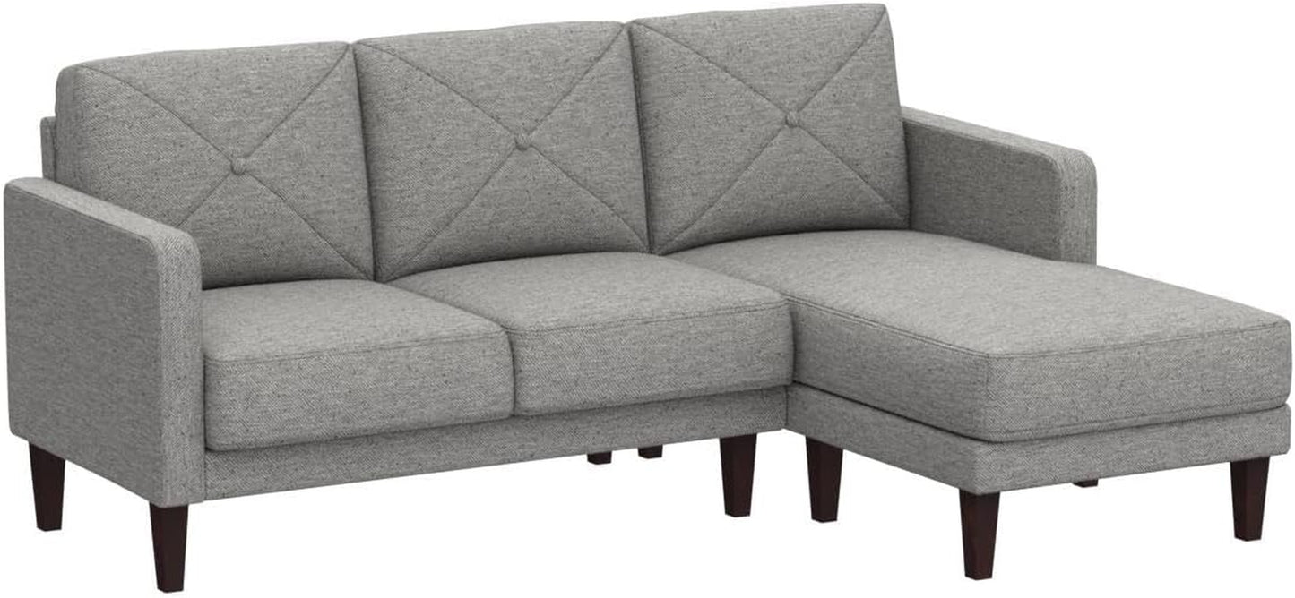 Convertible Sectional Sofa Couch with Chaise L Shaped Sofa, Grey